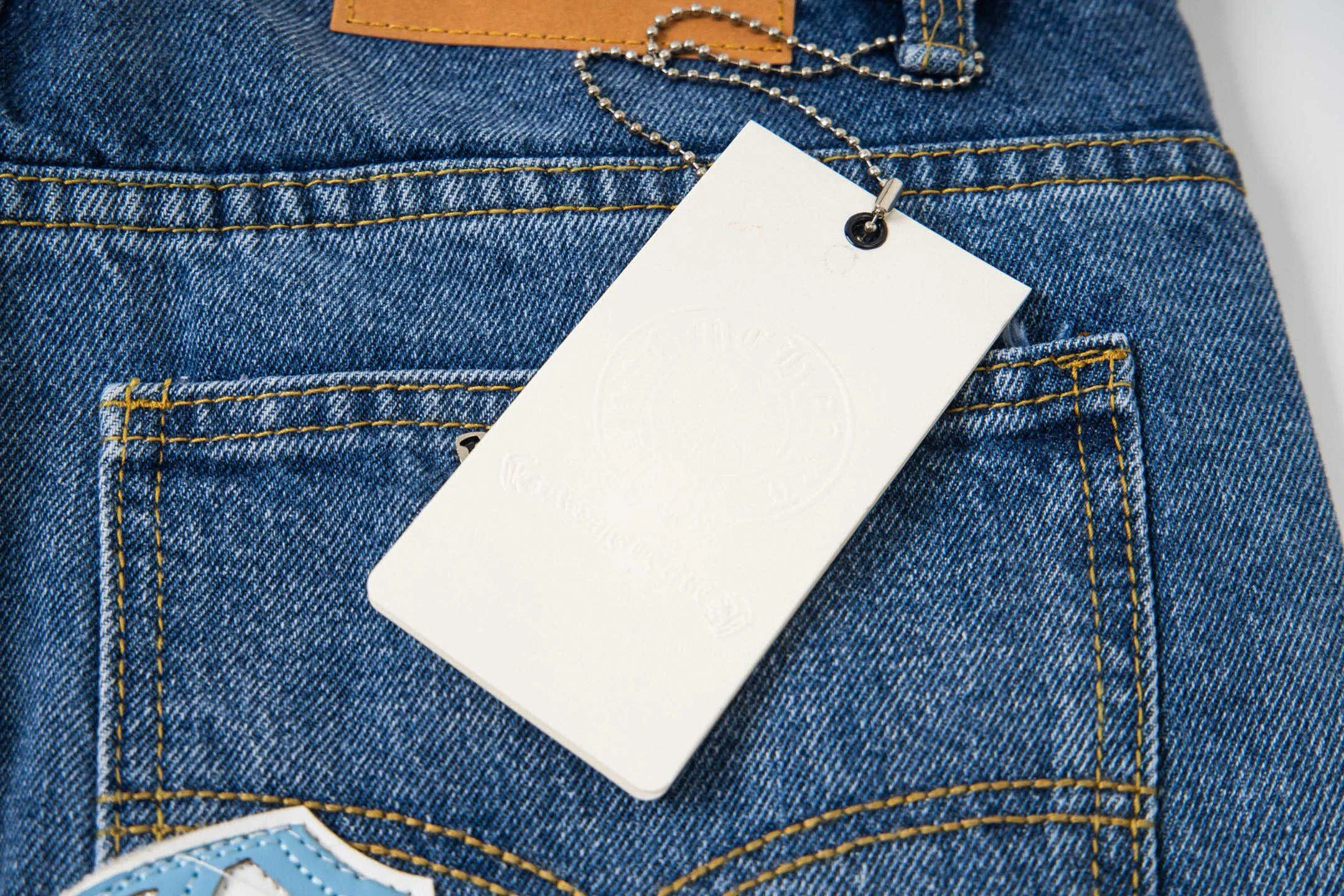 Chrome Hearts Light Blue ch ， ！！ Premium ， ， ， zp ， Breathable ， ， ， ！ up！ ： # ：Blue Size：28 30 32 34